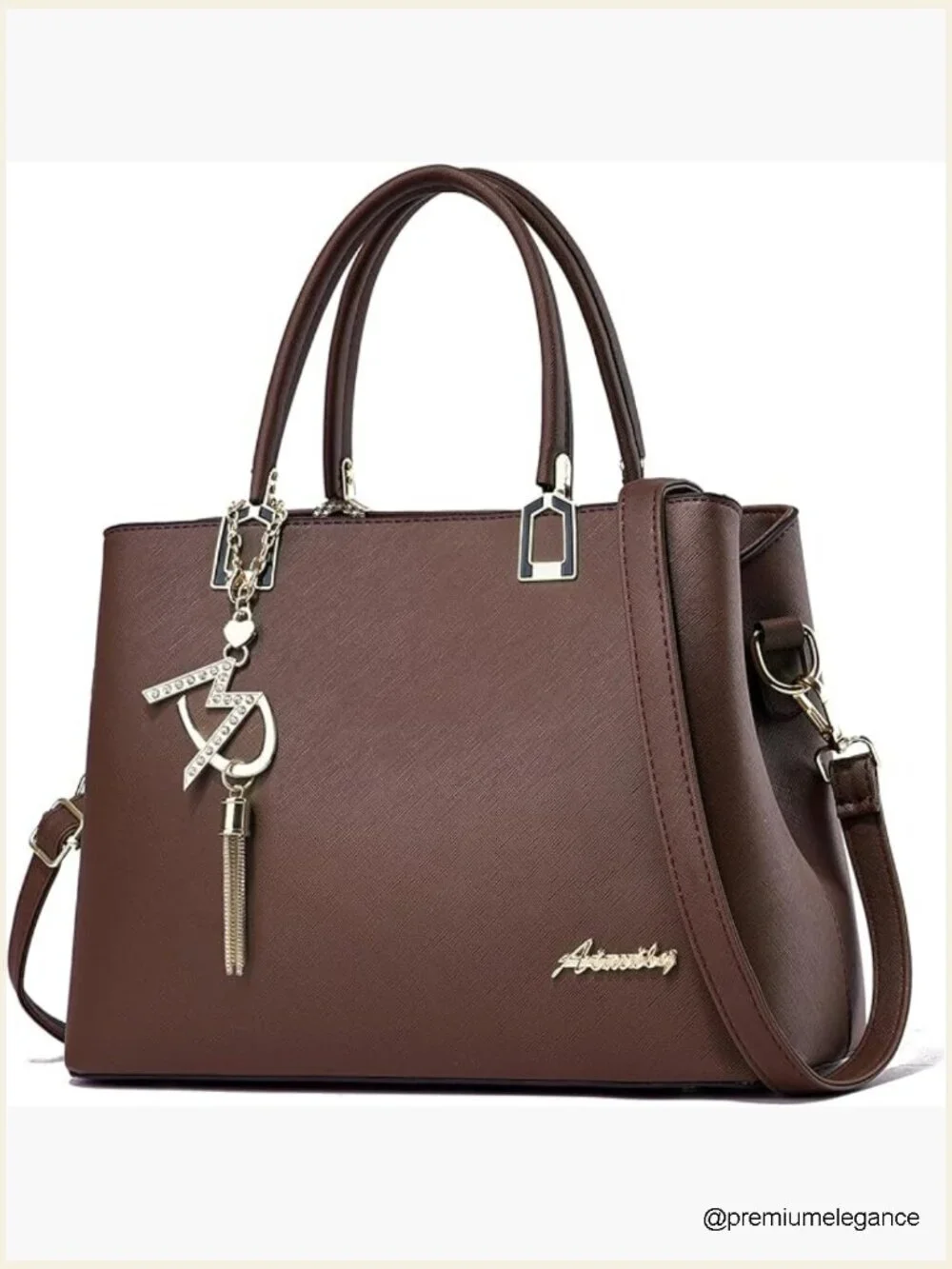 Women Tote Satchel Bag - PU Leather Shoulder Crossbody Handbag